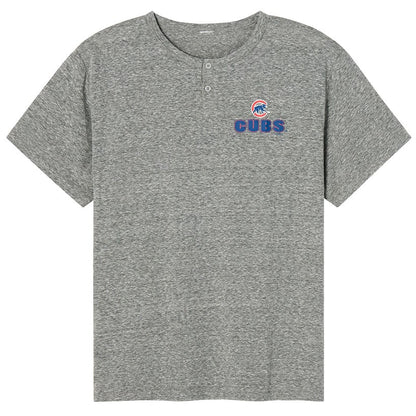 Men's Short Sleeve MLB Henley Shirt