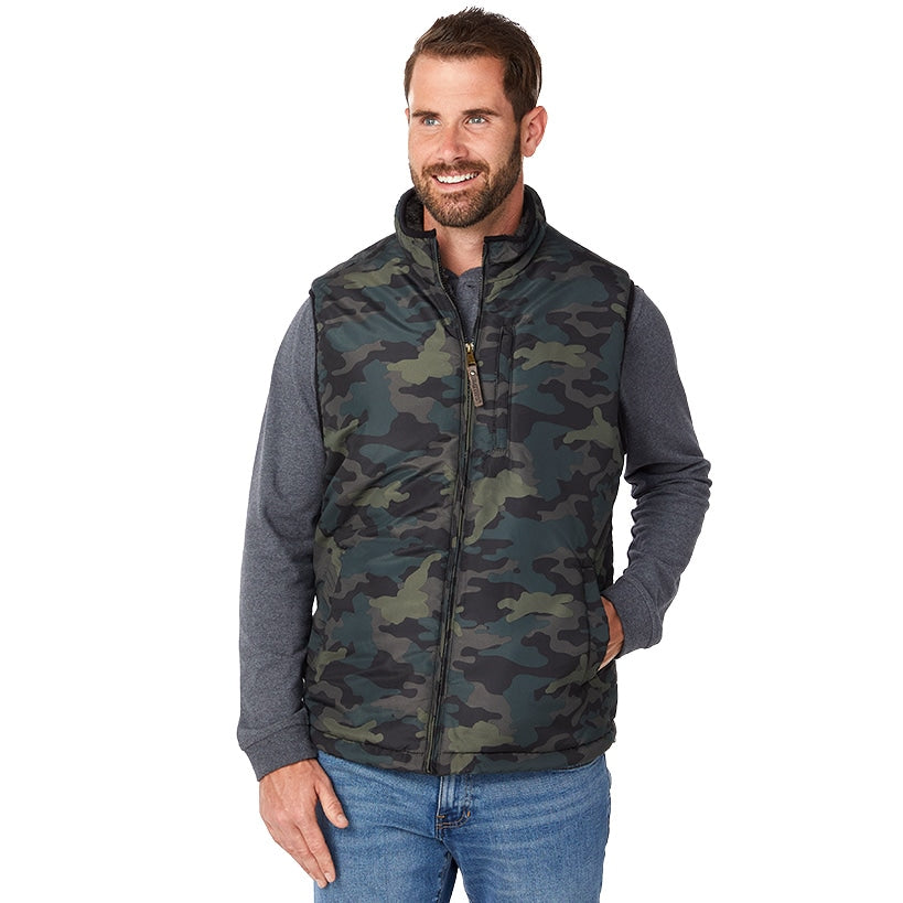 Men's Sherpa Lined Buffalo Plaid Vest