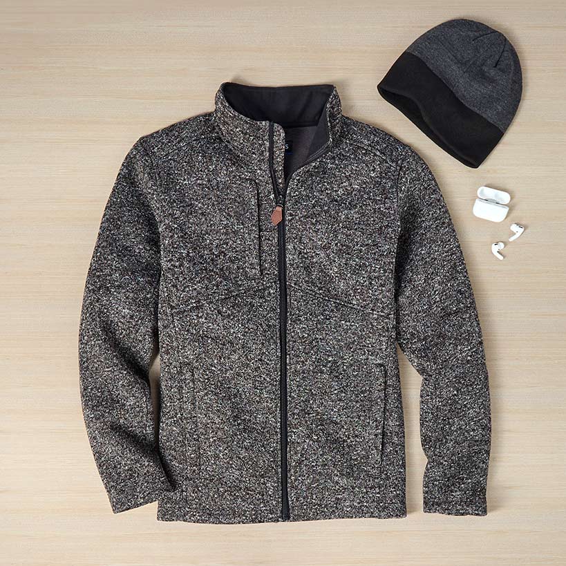 Inspire Men's Sweater Fleece Jacket