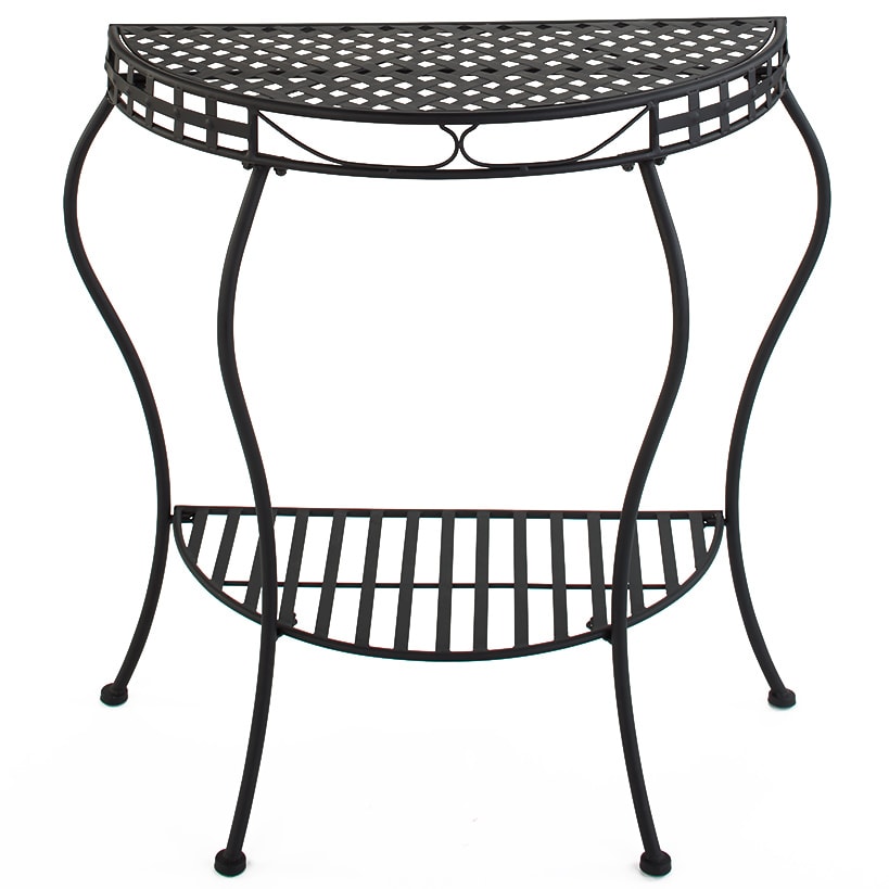 Half-Moon Metal Console Table