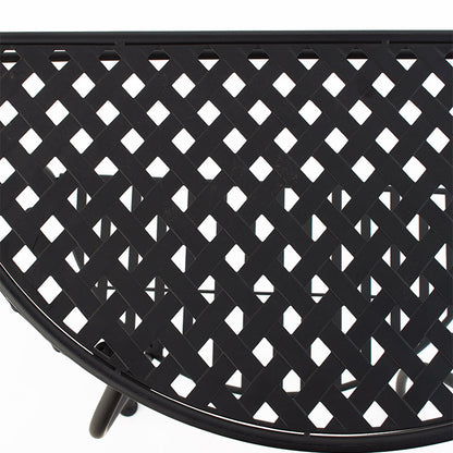 Half-Moon Metal Console Table