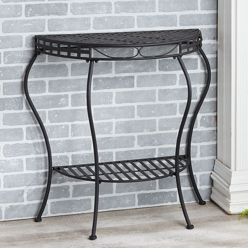 Half-Moon Metal Console Table