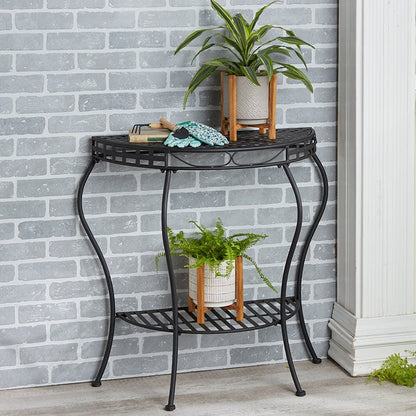 Half-Moon Metal Console Table