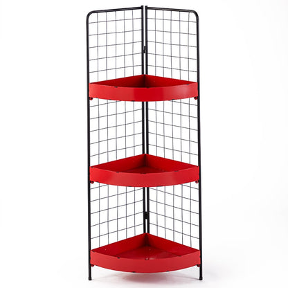 3-Tier Metal Corner Shelves