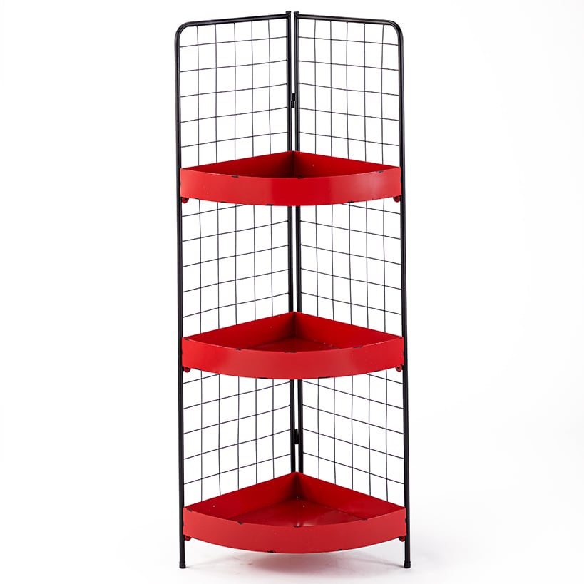 3-Tier Metal Corner Shelves
