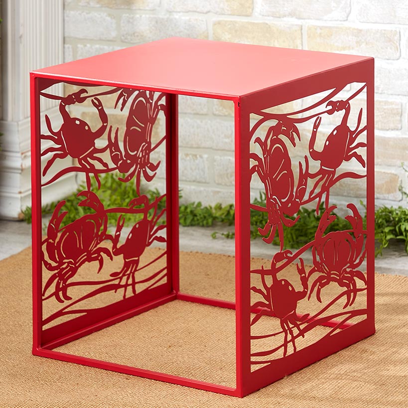 Metal Icon Side Table