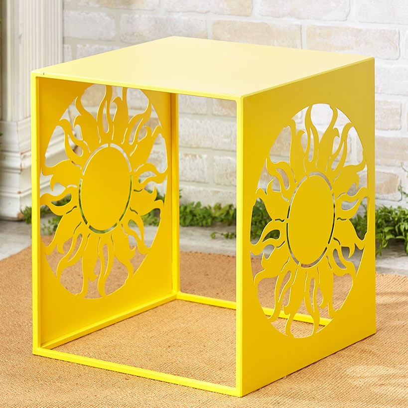 Metal Icon Side Table