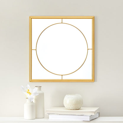 Decorative Flower or Oval Metal Mirrors - Black or Gold