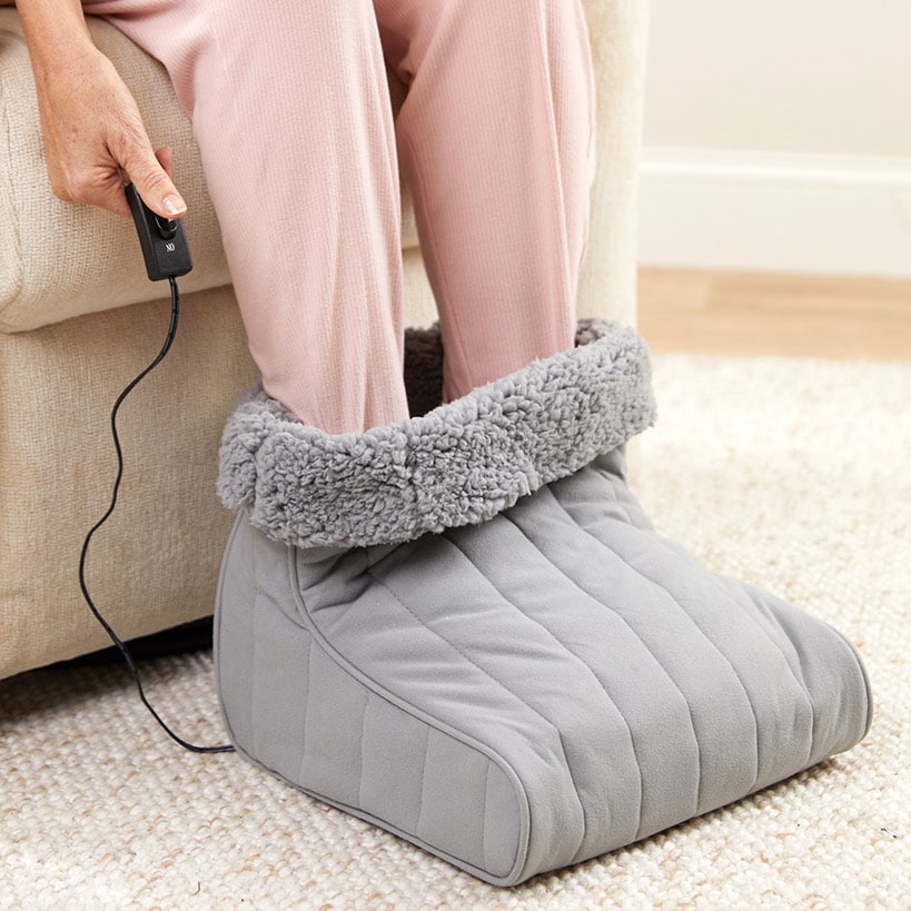 Micro Flannel® Foot Warmer with 2-Hour Safety Shut-Off#select-color_greystone