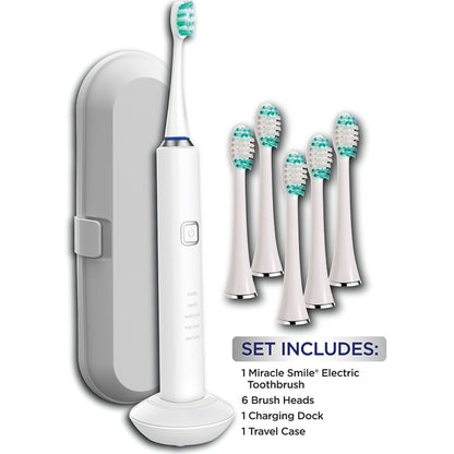 Miracle Smile® Sonic Toothbrush - Ultra Whitening , 5 Cleaning Modes