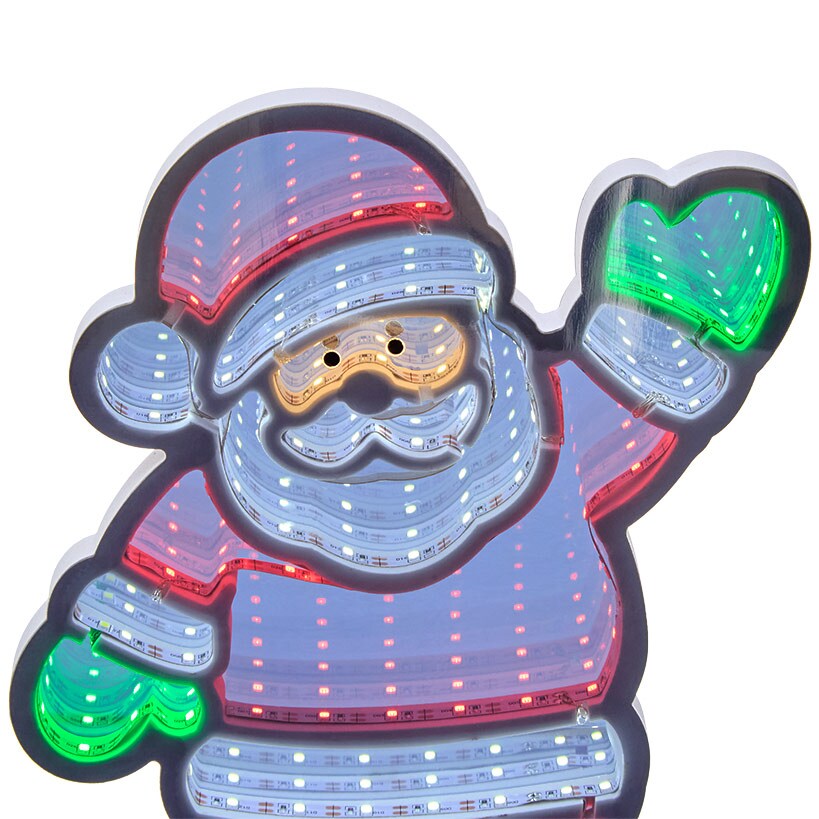 Santa LED 3-D Christmas Infinity Mirror Decor#select-item_santa