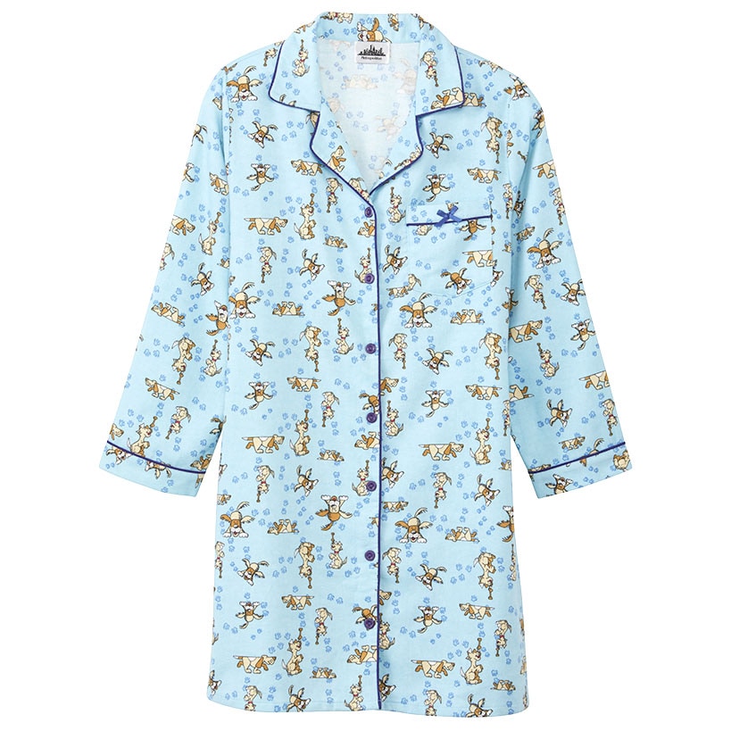 Dogs Flannel Nightshirt