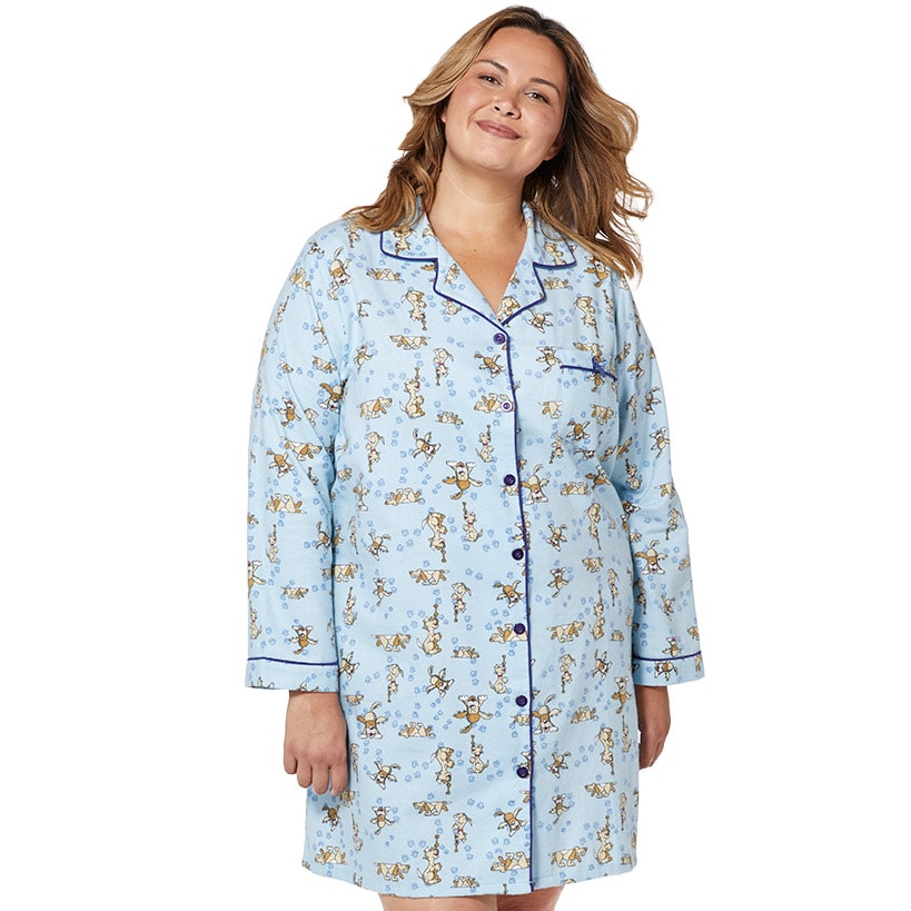 Dogs Flannel Nightshirt