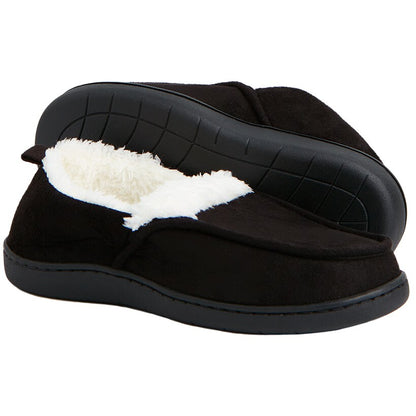 Unisex Fur-Lined Moccasin Slippers