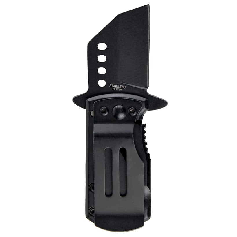 Money Clip Folding Knife Stainless Steel With American Flag Design