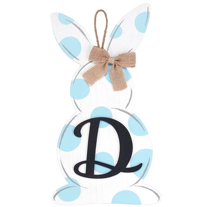 Monogram Easter Bunny Door Hanger