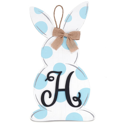 Monogram Easter Bunny Door Hanger