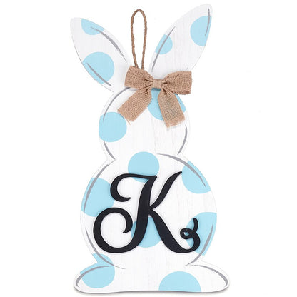 Monogram Easter Bunny Door Hanger