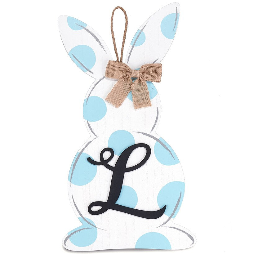 Monogram Easter Bunny Door Hanger