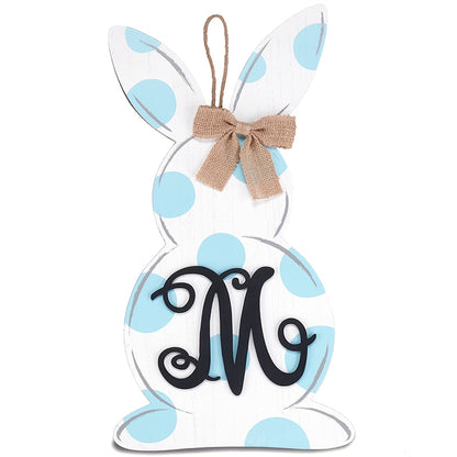 Monogram Easter Bunny Door Hanger