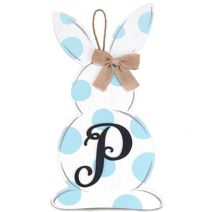Monogram Easter Bunny Door Hanger