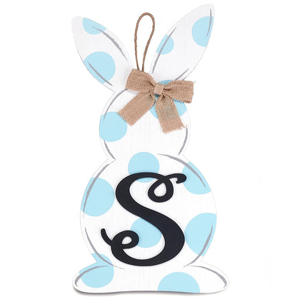 Monogram Easter Bunny Door Hanger