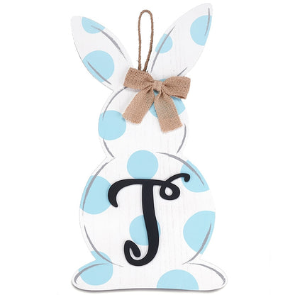 Monogram Easter Bunny Door Hanger