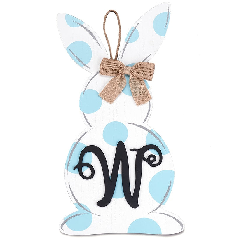 Monogram Easter Bunny Door Hanger