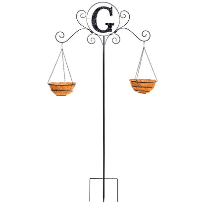 Monogram Double Planter Stakes