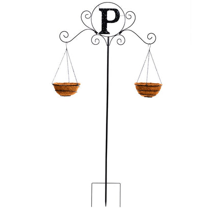 Monogram Double Planter Stakes