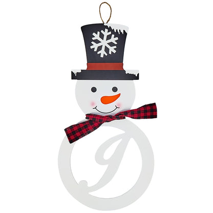 Monogram Snowman Wall Hangings