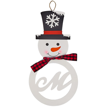 Monogram Snowman Wall Hangings