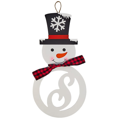 Monogram Snowman Wall Hangings