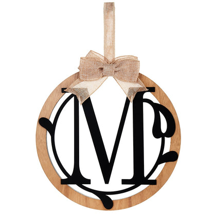 Country Monogram or Welcome Wall Hanging With Bow