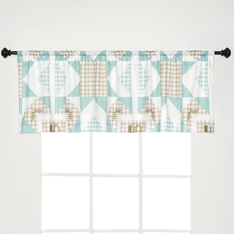 Home Pattern Shower Curtain, Bath Rug, Hand Towels, Valance, or Hooks#select-item_valance