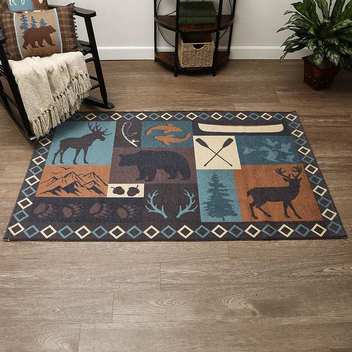 Moose Lodge Washable Area Rug, Accent Rug or Runner Rug | LTD Commodities