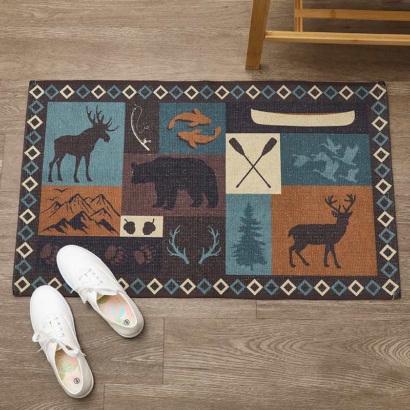 Moose Lodge Washable Area Rug, Accent Rug or Runner Rug | LTD Commodities