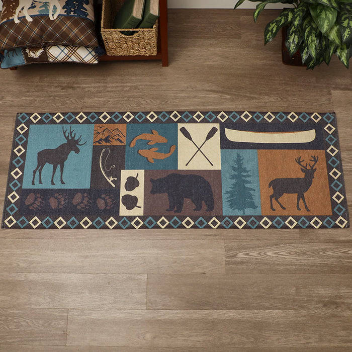 Moose Lodge Washable Area Rug, Accent Rug or Runner Rug | LTD Commodities