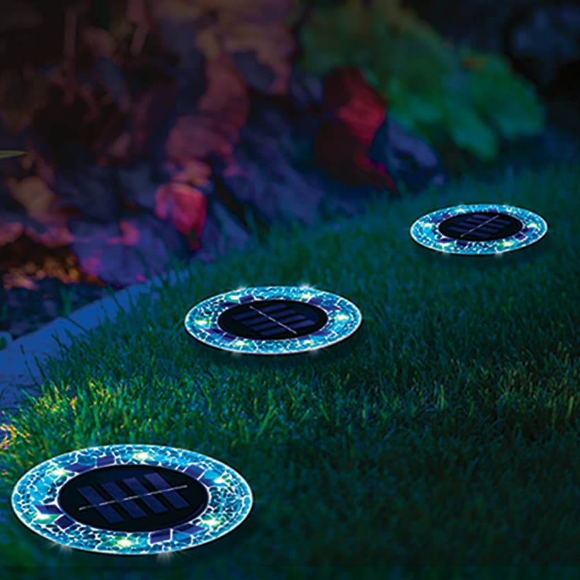 Bell+Howell® Sets of 4 Mosaic Disk Lights™