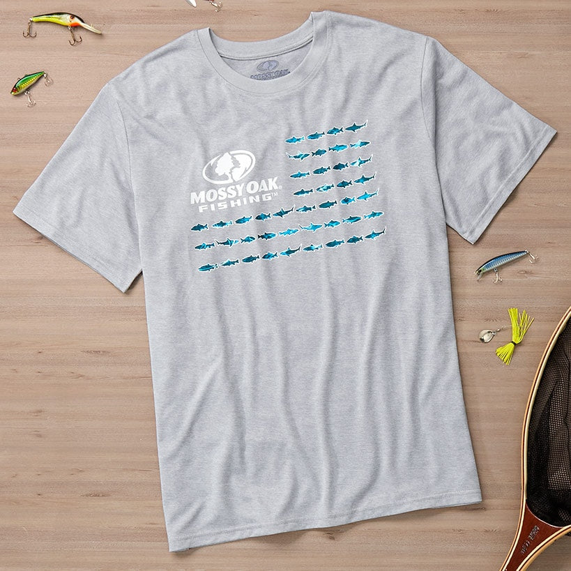 Men's Short Sleeve Mossy Oak Fishing Tee