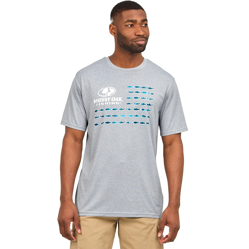 Men's Short Sleeve Mossy Oak Fishing Tee