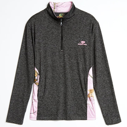Mossy Oak Women's Quarter Zip Pullover