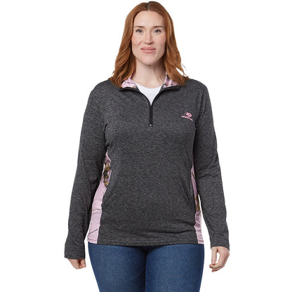 Mossy Oak Women's Quarter Zip Pullover