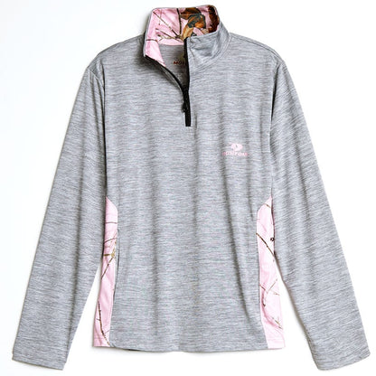 Mossy Oak Women's Quarter Zip Pullover