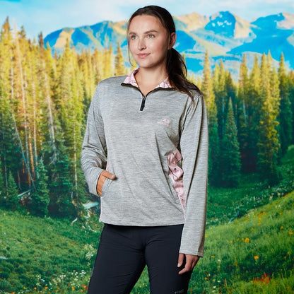 Mossy Oak Women's Quarter Zip Pullover