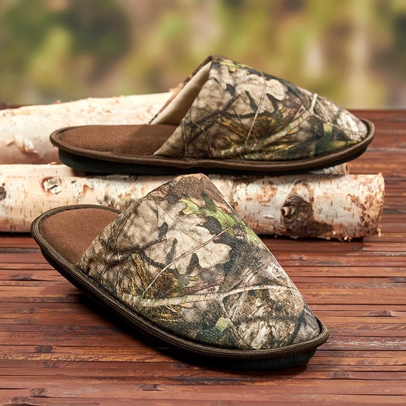 Men's Mossy Oak Camo Slippers#select-size_x-large