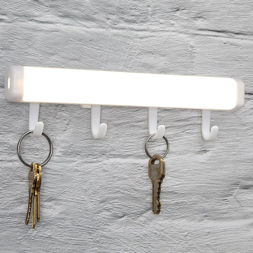 Motion Sensor Cordless LED Night Light With Hooks for Closet, Hallway