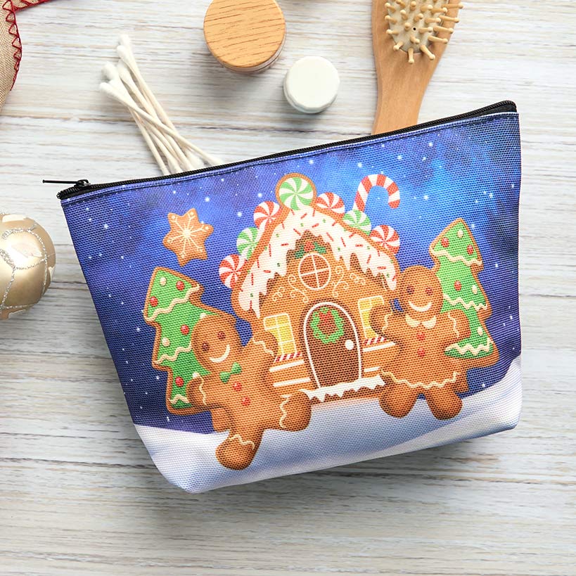 Christmas Zipper Pouch - Snowman or Gingerbread#select-pouch_gingerbread-man