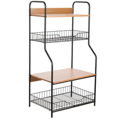 Kitchen Hutch Storage Rack - 4-Tier - 40"H