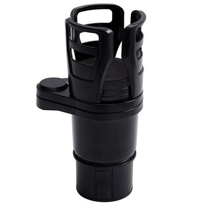 Multifunctional Adjustable Car Cup Holder for Dual Cups and Snacks